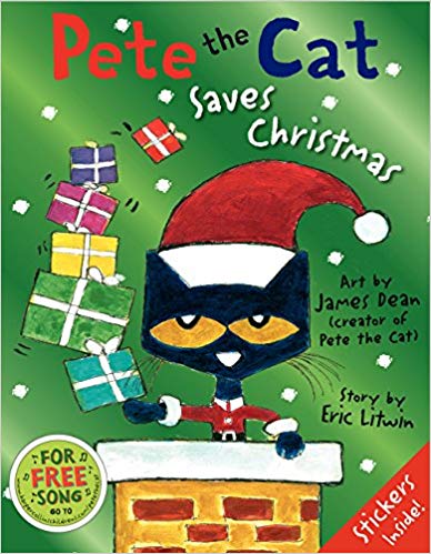 Picture book of Pete the Cat Saves Christmas