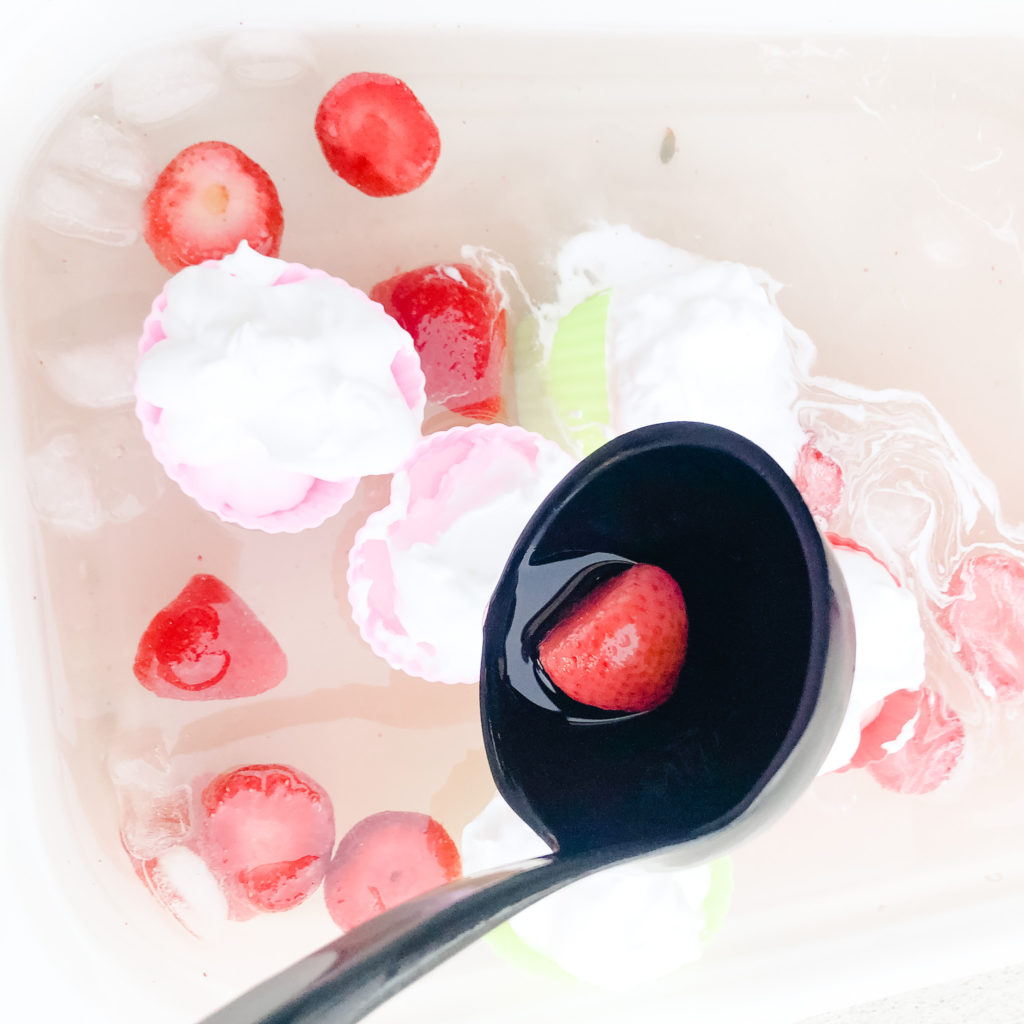 Valentine's day sensory bin