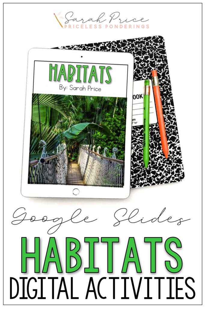 habitats activities for distance learning pin