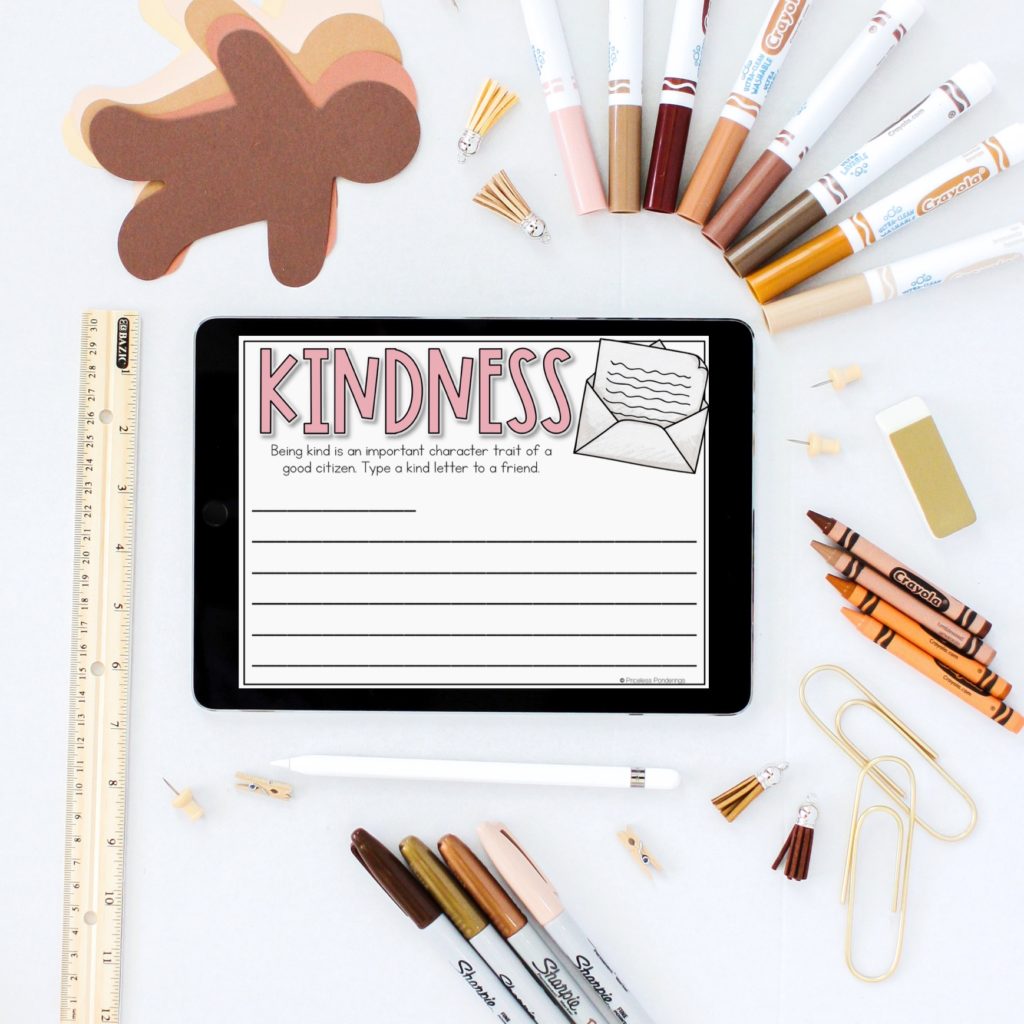 picture of a fun kindness activity for Character Education Activities for Kids