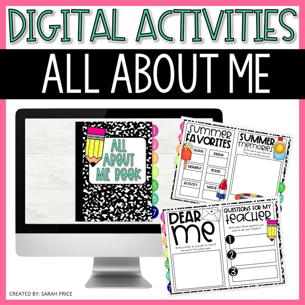 all about me digital activities 