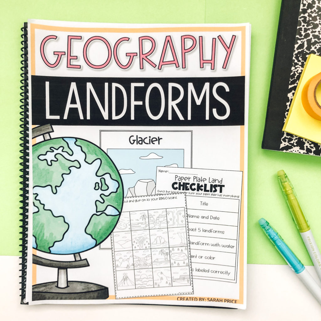 landforms activities cover page 