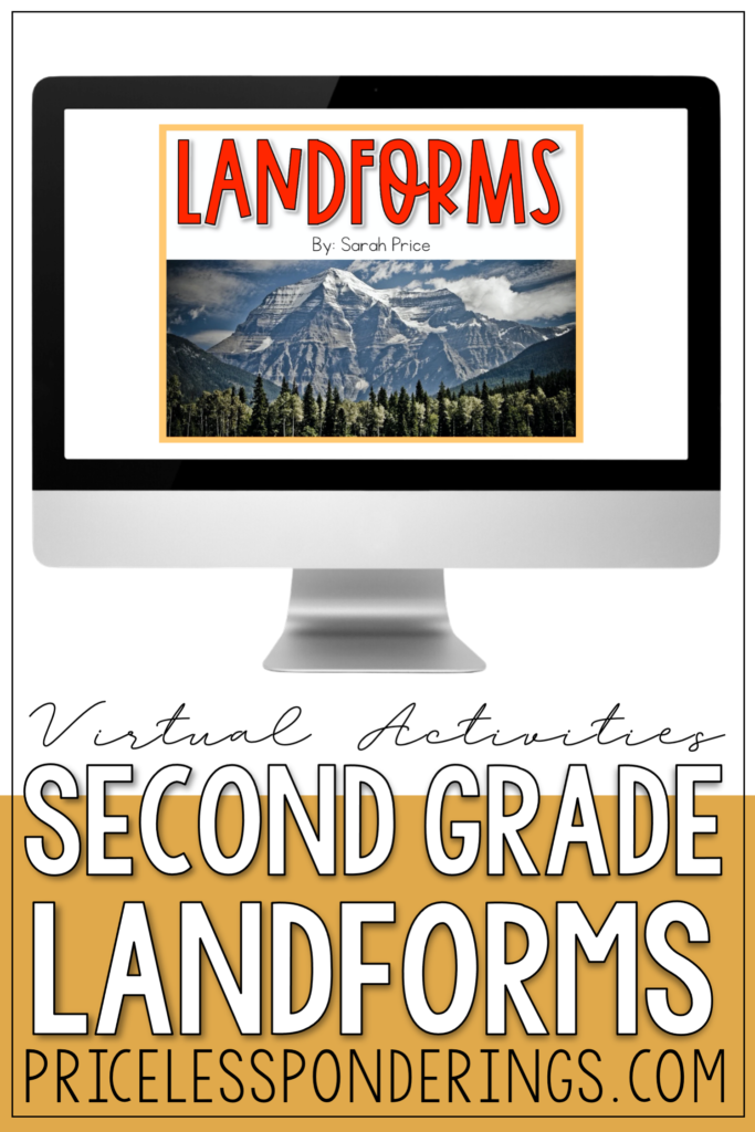 landforms activities that kids can do at home blog post pin image