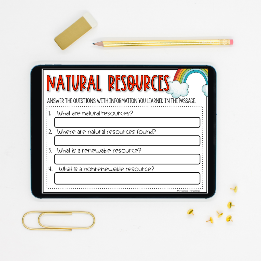 teach natural resources virtually with questions image