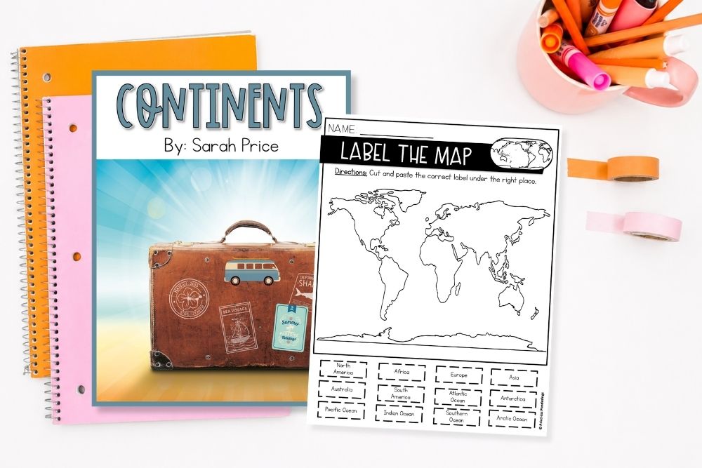 Geography Curriculum Elementary: 7 Easy Topics You Will Love picture of continents and oceans activities for geography curriculum for elementary students