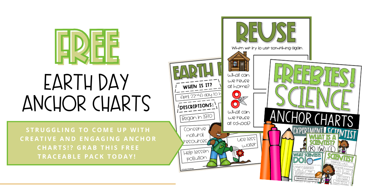 free earth day anchor charts for teachers email opt in