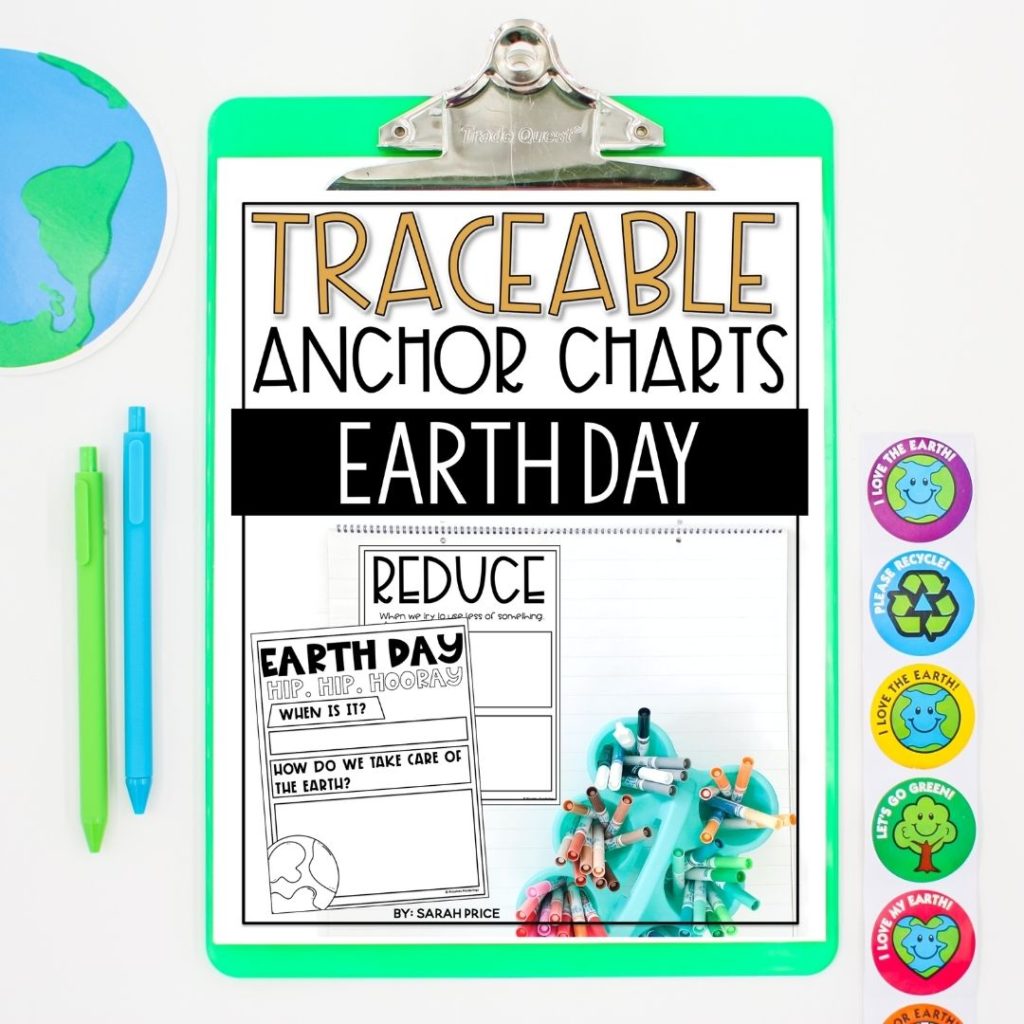 Free earth day anchor charts for kids