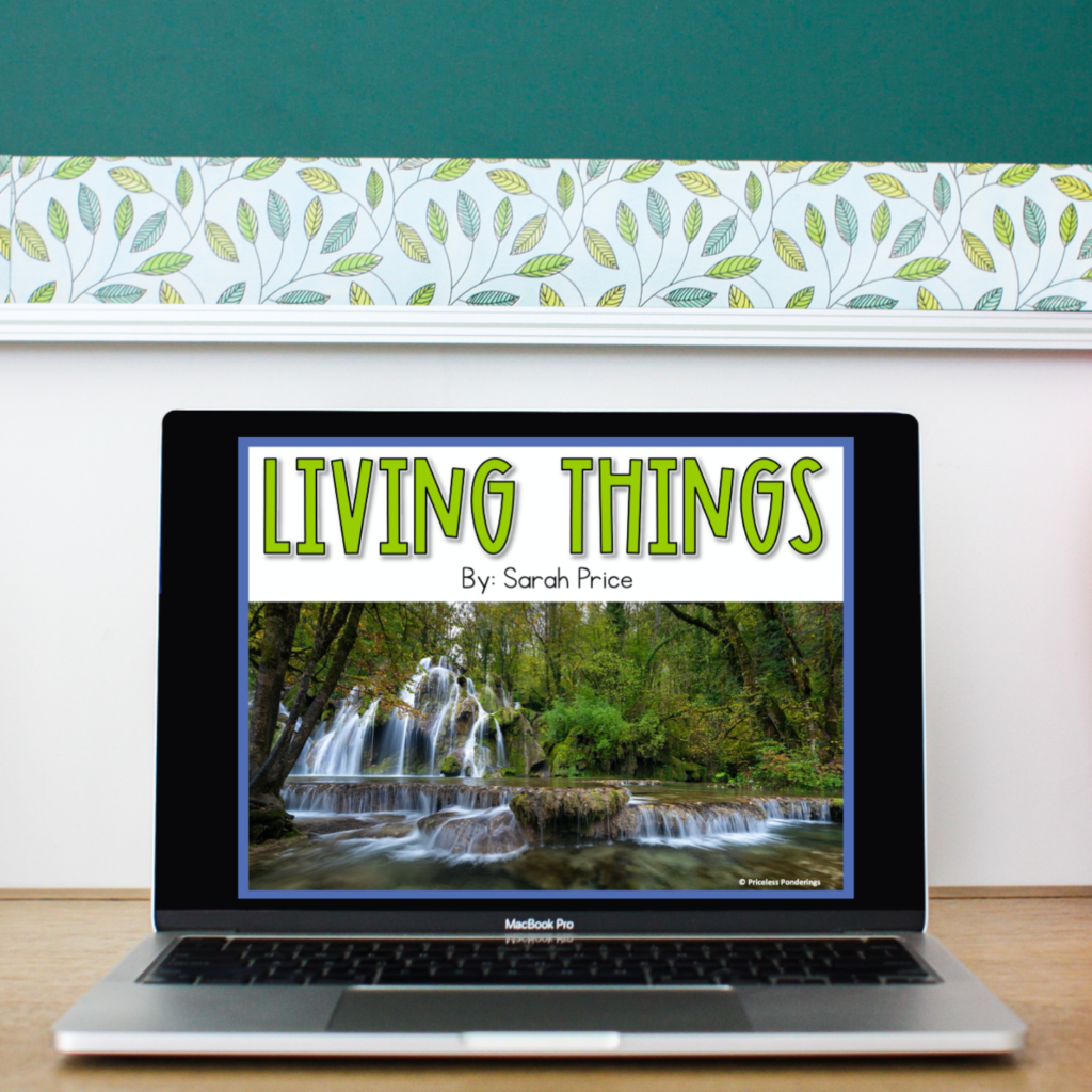 teaching living vs. nonliving things google slides