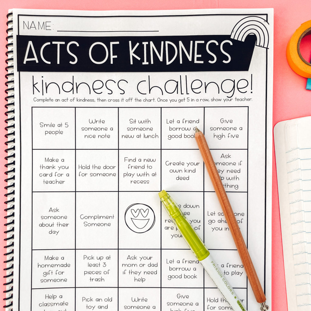 teaching character education kindness