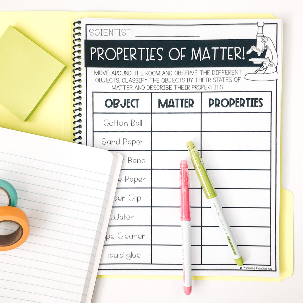 learn how to Classify Matter with activities on states of matter