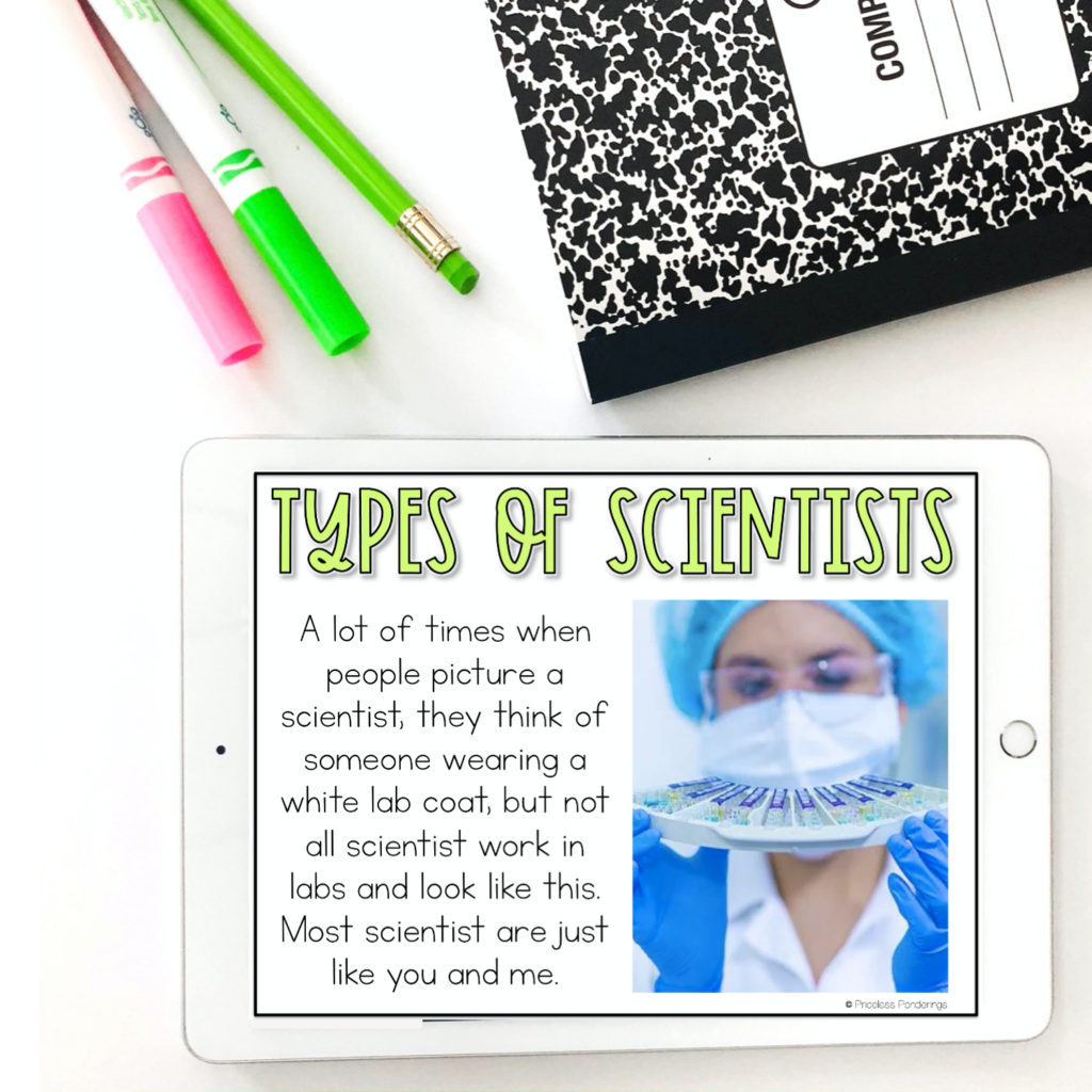 What is a Scientist Activities for google slides picture 