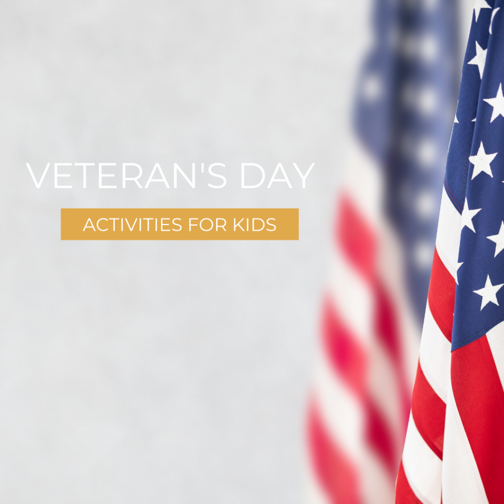 Veteran's Day activities for kids blog post image