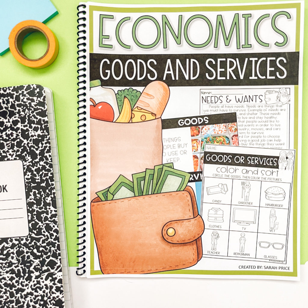 goods and services activities for kids blog post