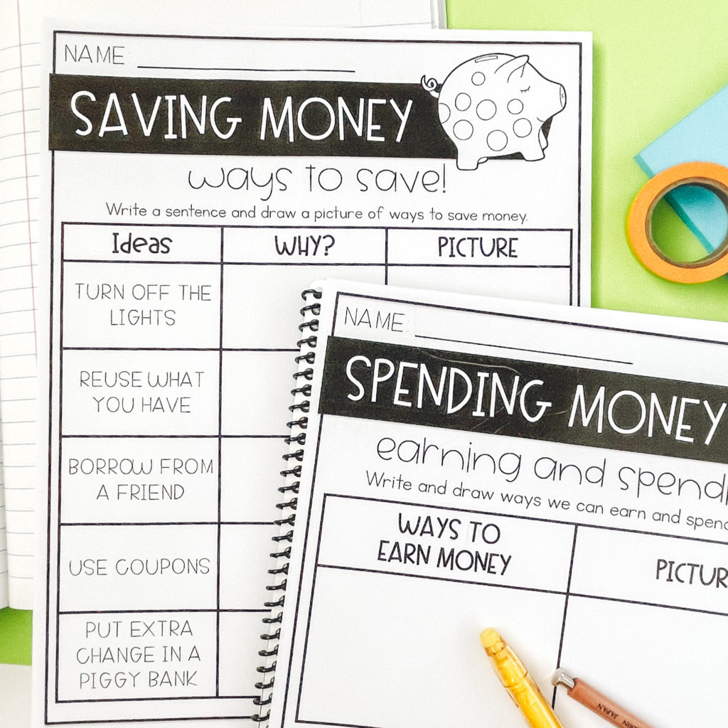 saving money activity for kids picture 