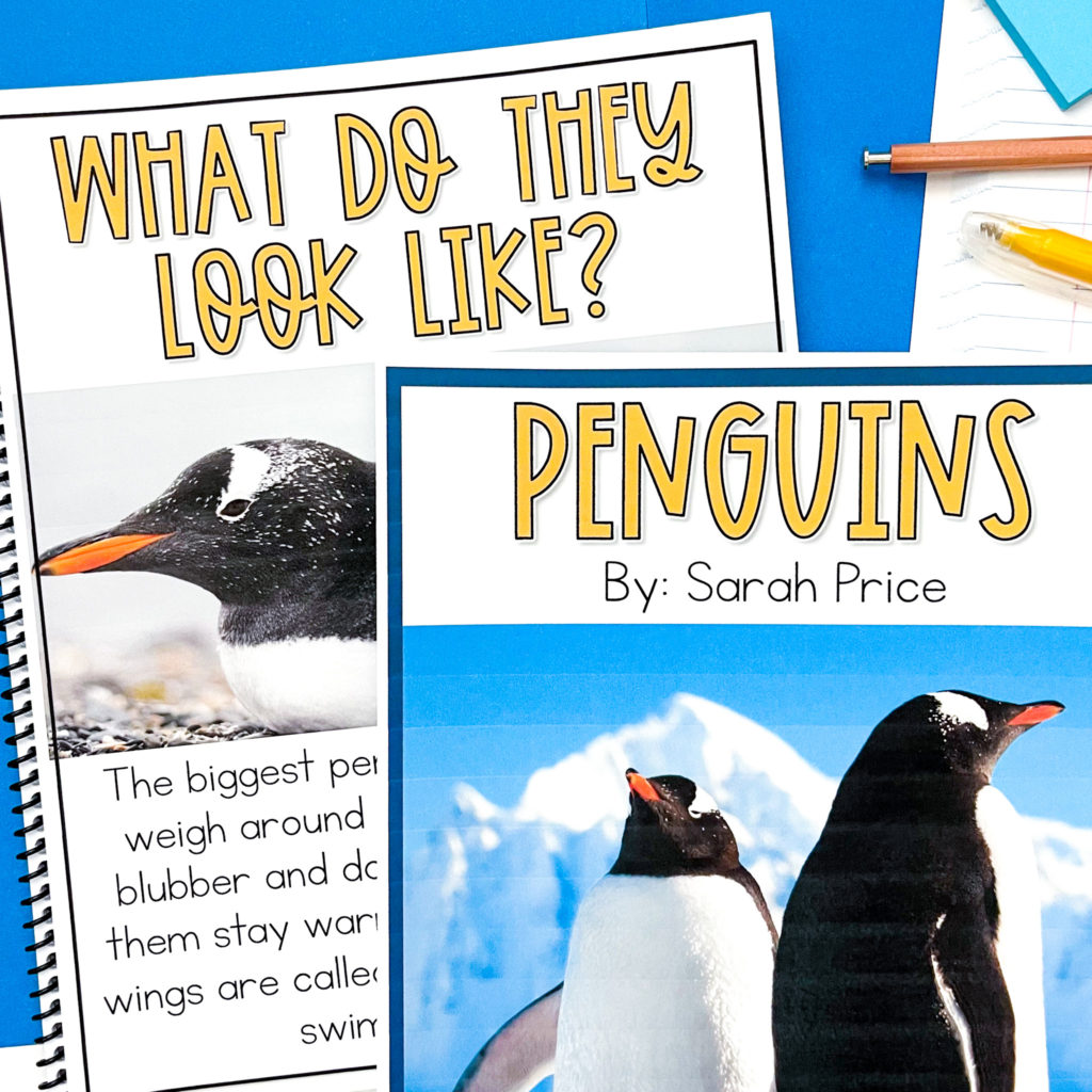 teaching kids about penguins nonfiction reader picture