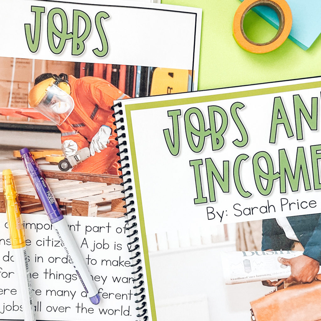 financial literacy for second graders nonfiction reader