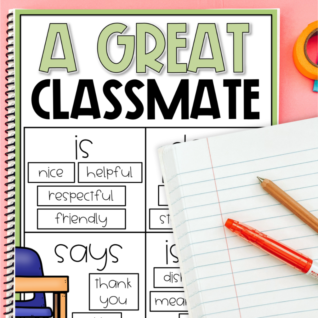 a great classmate anchor chart examples