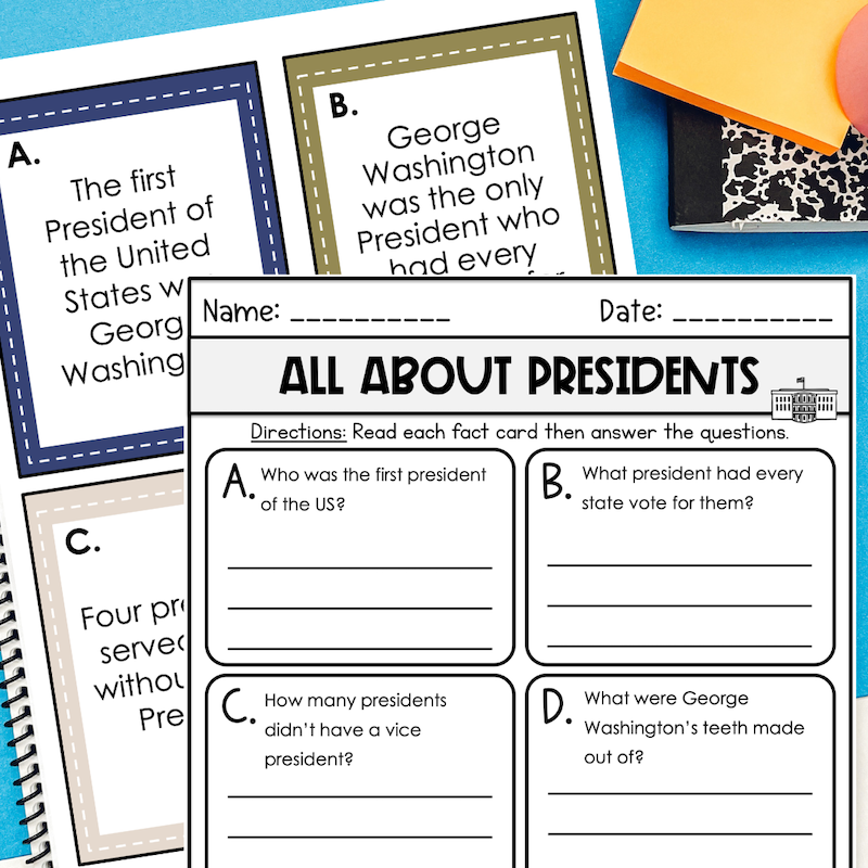 Government Activities US presidents facts unit fact cards.png