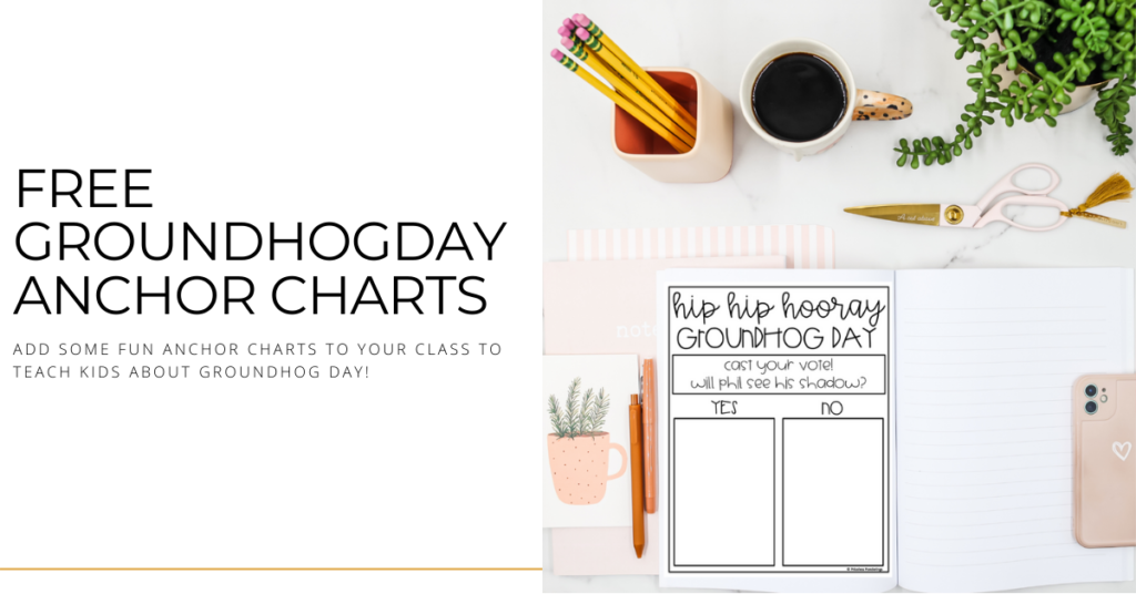 free Groundhog Day anchor chart freebie image