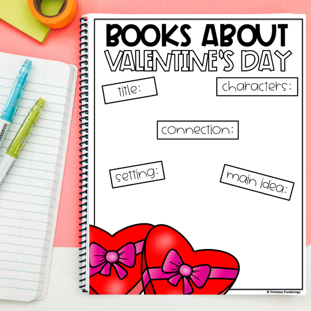 books about valentines day anchor chart idea