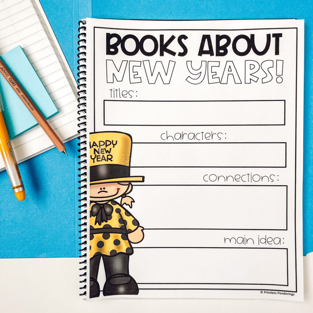 anchor chart about New Years 