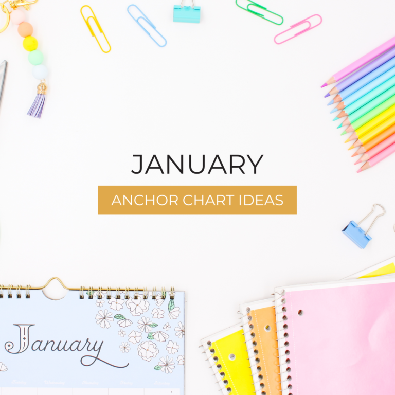 January Anchor Charts | Popular January Activities for Your Classroom