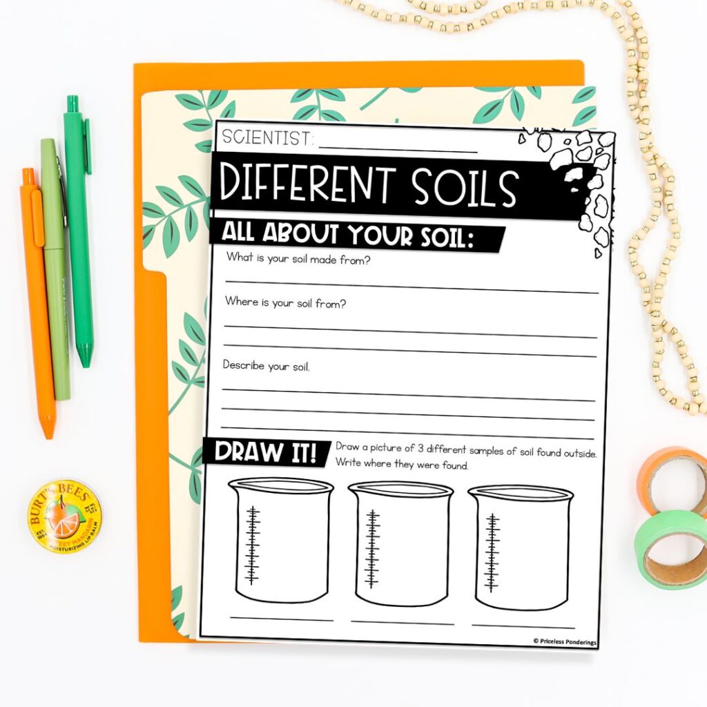 soil activities for kids picture of worksheet 