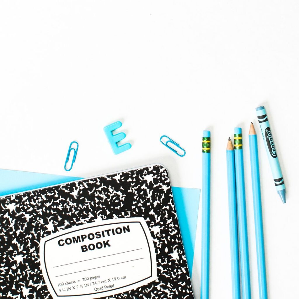 blue branded notebook picture