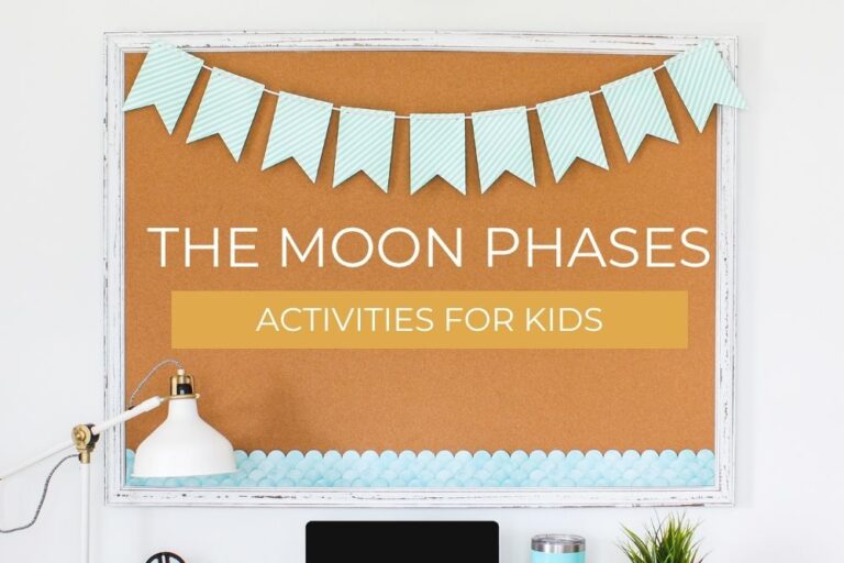 moon phases activities for kids bulletin board display