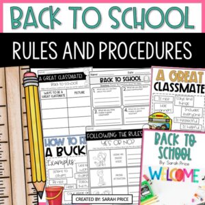 Back to School Activities to Teach Rules and Procedures | Social Studies cover