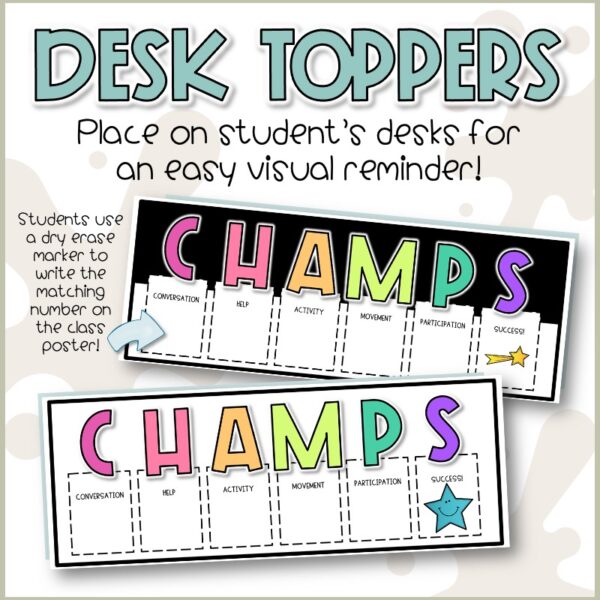 Classroom Behavior Management Posters