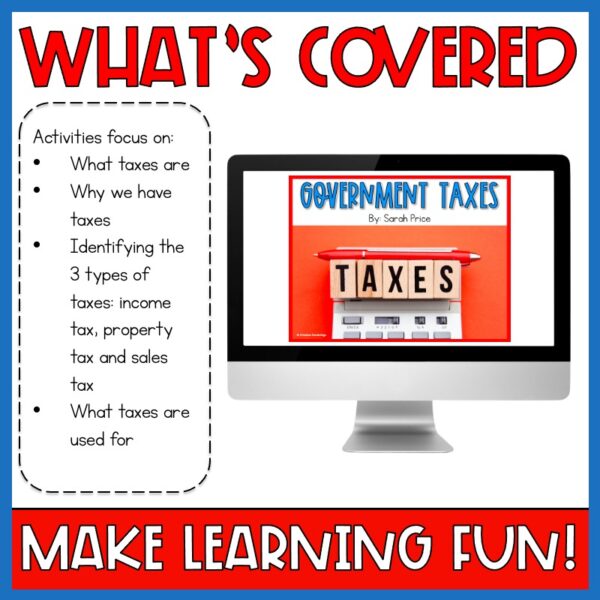 Government Taxes Digital Activities for kids