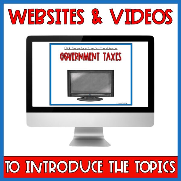 Government Taxes Digital Activities for kids websites and videos