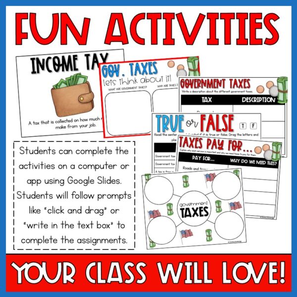 Government Taxes Digital Activities for kids