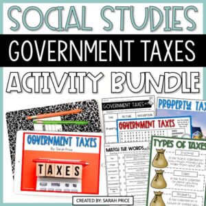 Government Taxes Unit | 2nd, 3rd & 4th Grade Social Studies Bundle (Print & Digital) cover