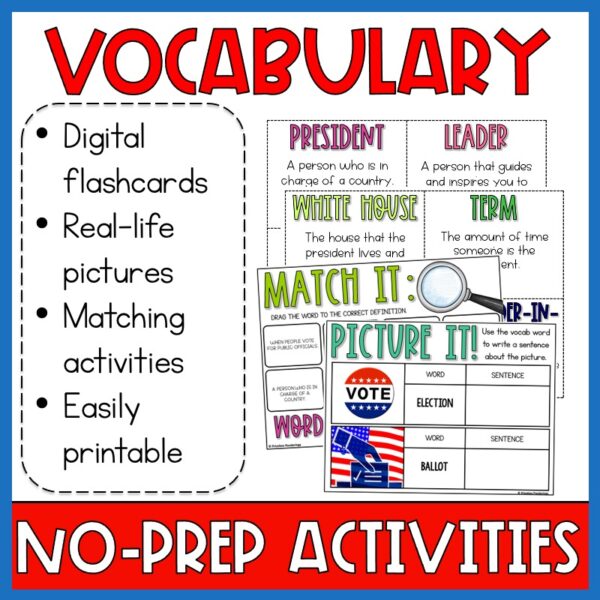 Government presidents digital activities vocabulary