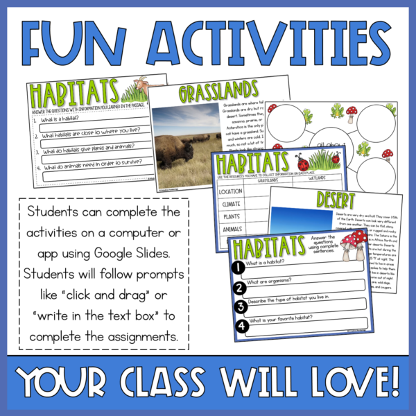 2nd Grade Life Science | Plants Animals Habitats | Worksheets & Digital Bundle - Image 9