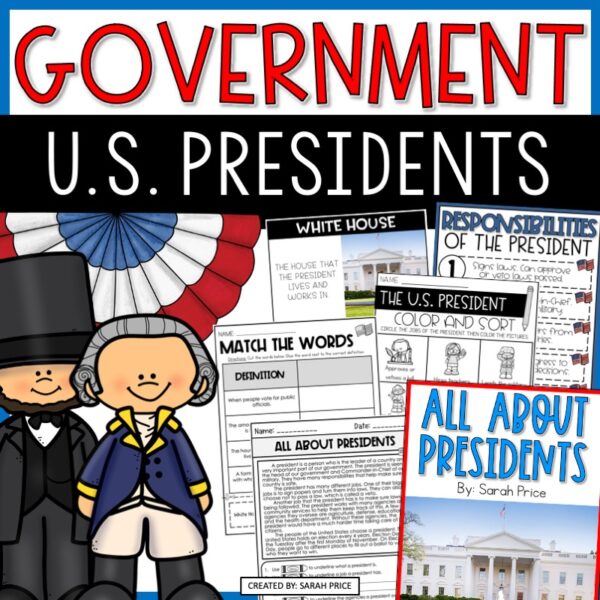 President roles activities for kids