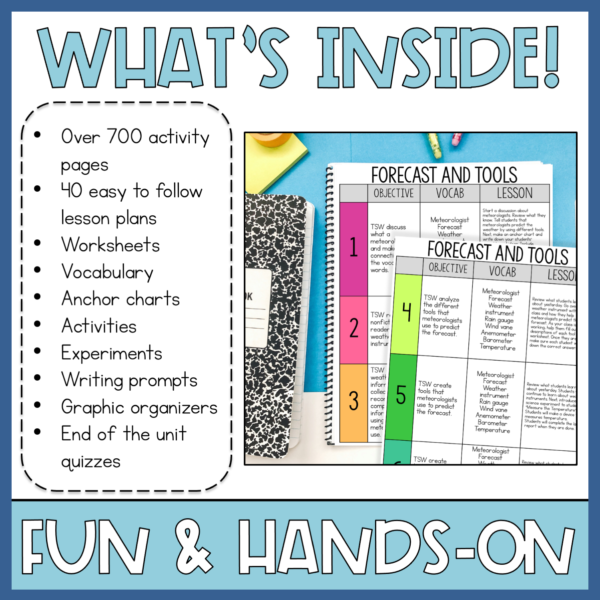 Weather Activities Interactive Science Notebook 2nd 3rd Grade Science Unit Plans - Image 2