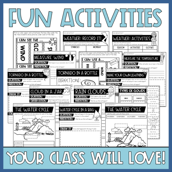 Weather Activities Interactive Science Notebook 2nd 3rd Grade Science Unit Plans - Image 8