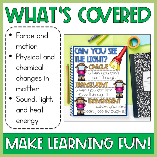 2nd & 3rd Grade Physical Science and Energy Anchor Charts & Posters Bundle - Image 3