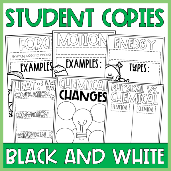 2nd & 3rd Grade Physical Science and Energy Anchor Charts & Posters Bundle - Image 6