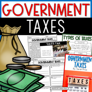 Taxes Activities for Elementary Government Cover