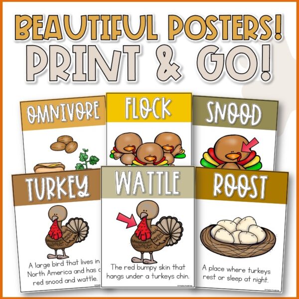 Turkeys Worksheets | November Activities | Science, Math, & ELA Activities for Kids