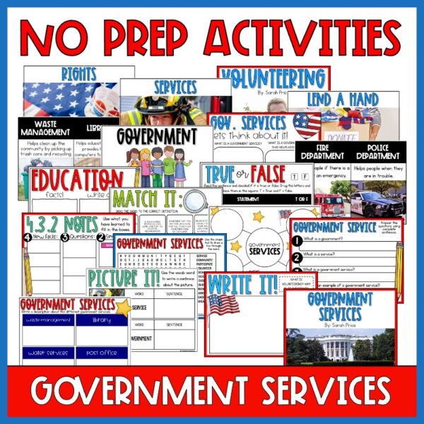 digital government activities for kids government services