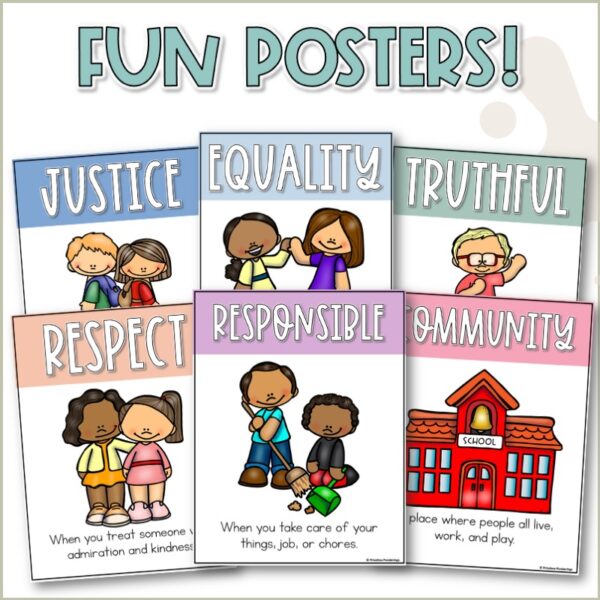 Good citizenship activities cover posters