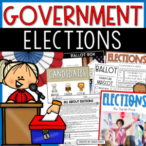 class government mock election activities and worksheets for kids