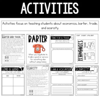 Barter & Trade Worksheets & Digital Activity Bundle - 2nd & 3rd Grade ...