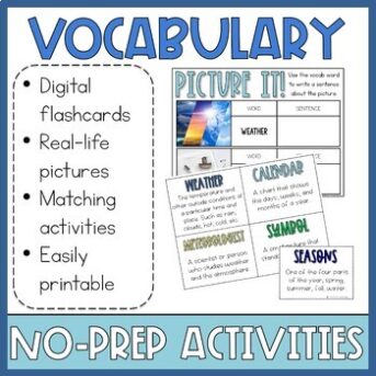 Types Of Weather & Four Seasons Activities - 2nd & 3rd Grade Digital ...