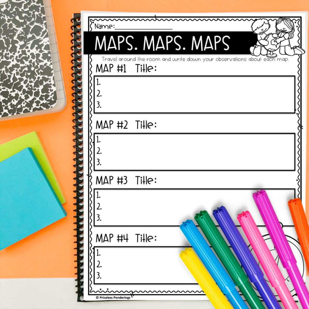 teaching map skills worksheet